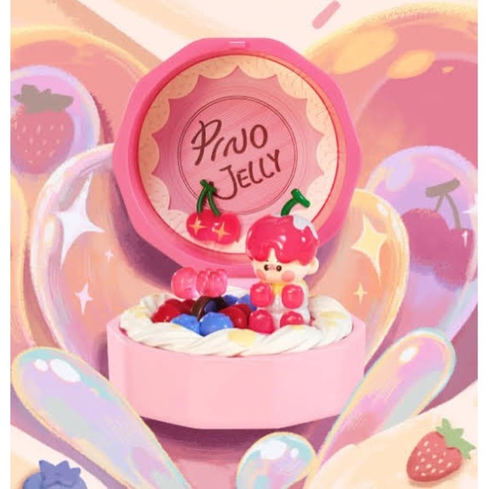 Pop Mart Romantic Ring Box Series Confirmed Pino Jelly Series 4 Fluffy ove